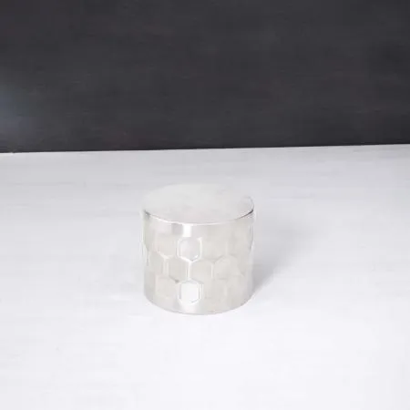 Silver Metal Kitchen Storage Jar- Small