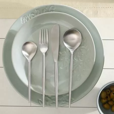 Aura silver cutlery set of four 