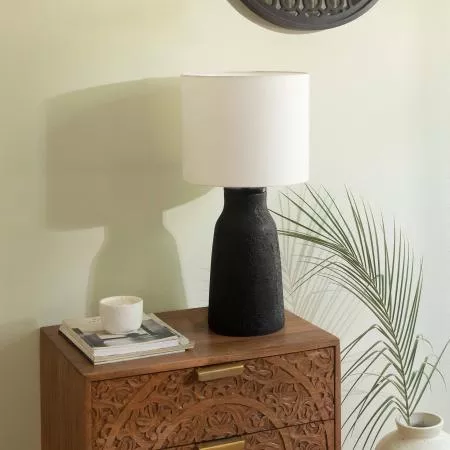 Kuro Terracotta Table Lamp W/Shade 